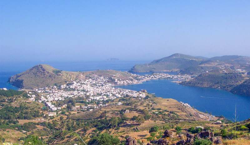 Patmos - view from the monastery 