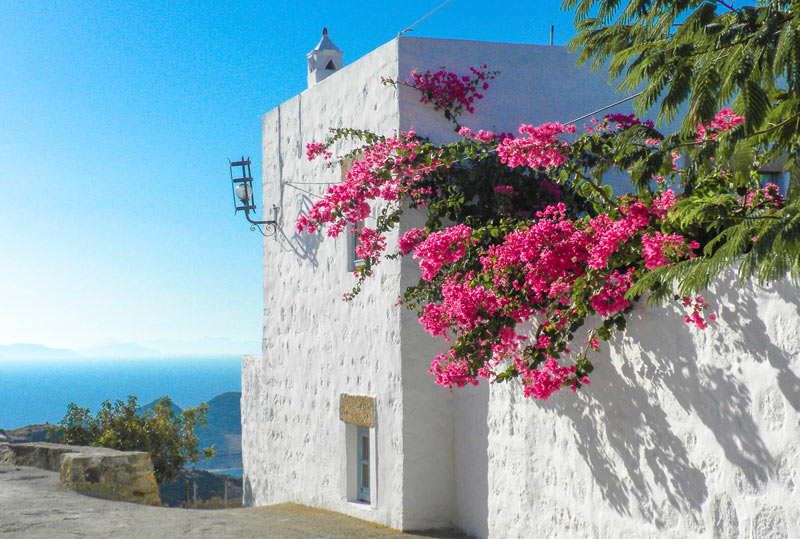 the village Hora in Patmos 