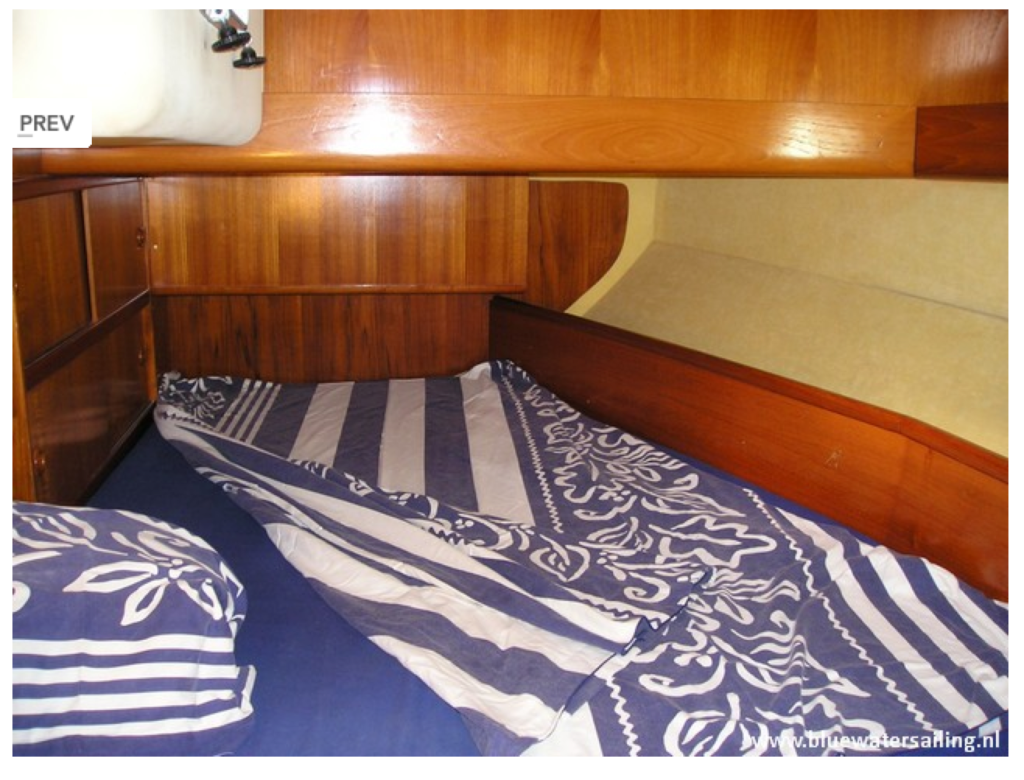 Omiros Jeanneau aft cabin