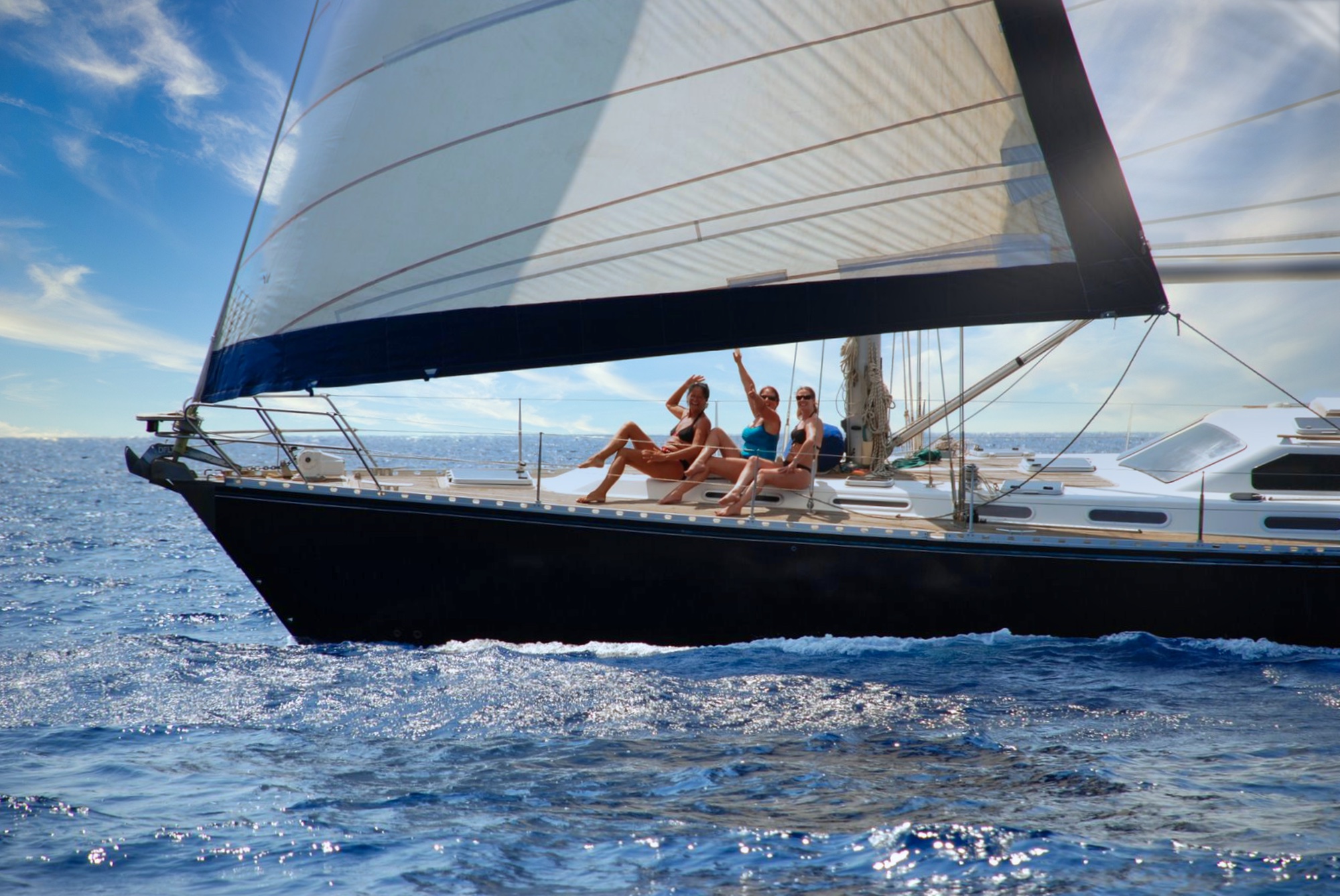 Our 55' yacht Artemis, based in the Dodecanese islands of Greece