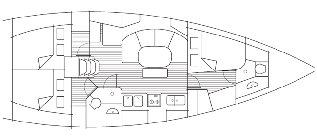 Beneteau 39 layout