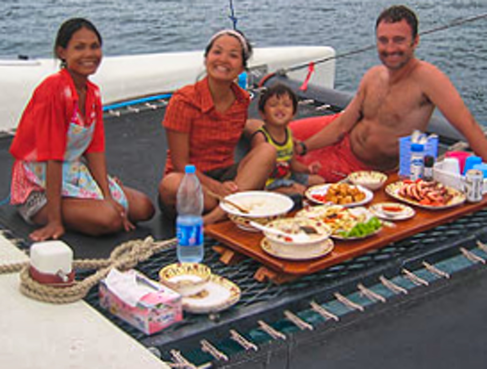 Lunch onboard Full Steam