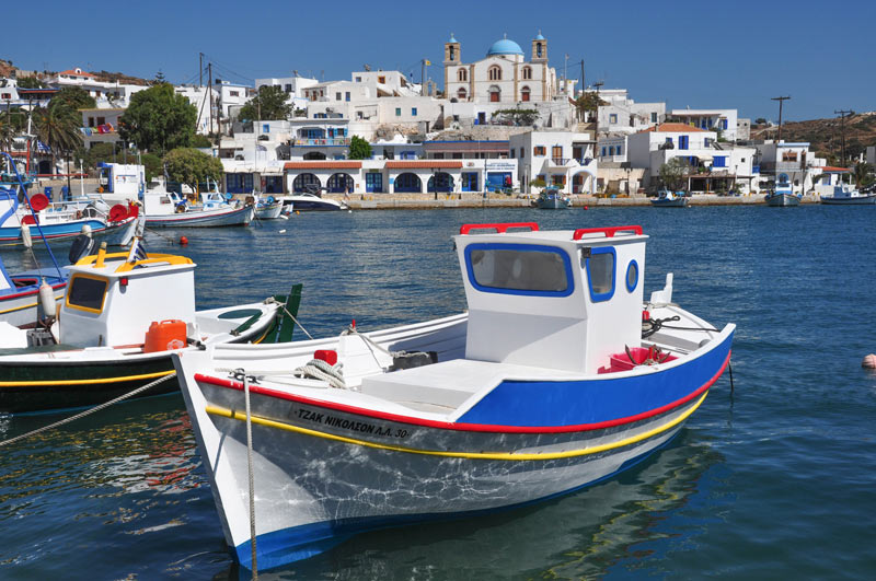 fishing boat in Lipsos, Greece